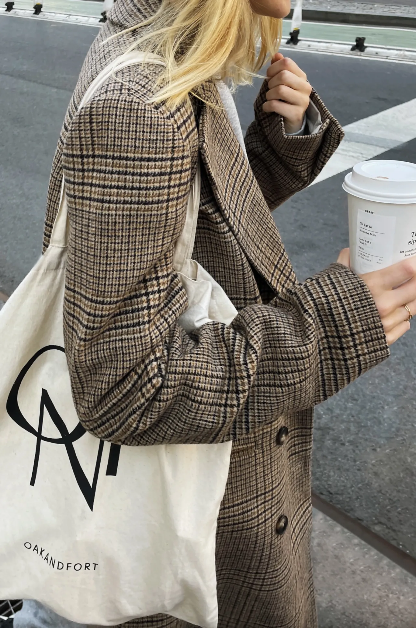 Wool Blend Double-Breasted Coat
