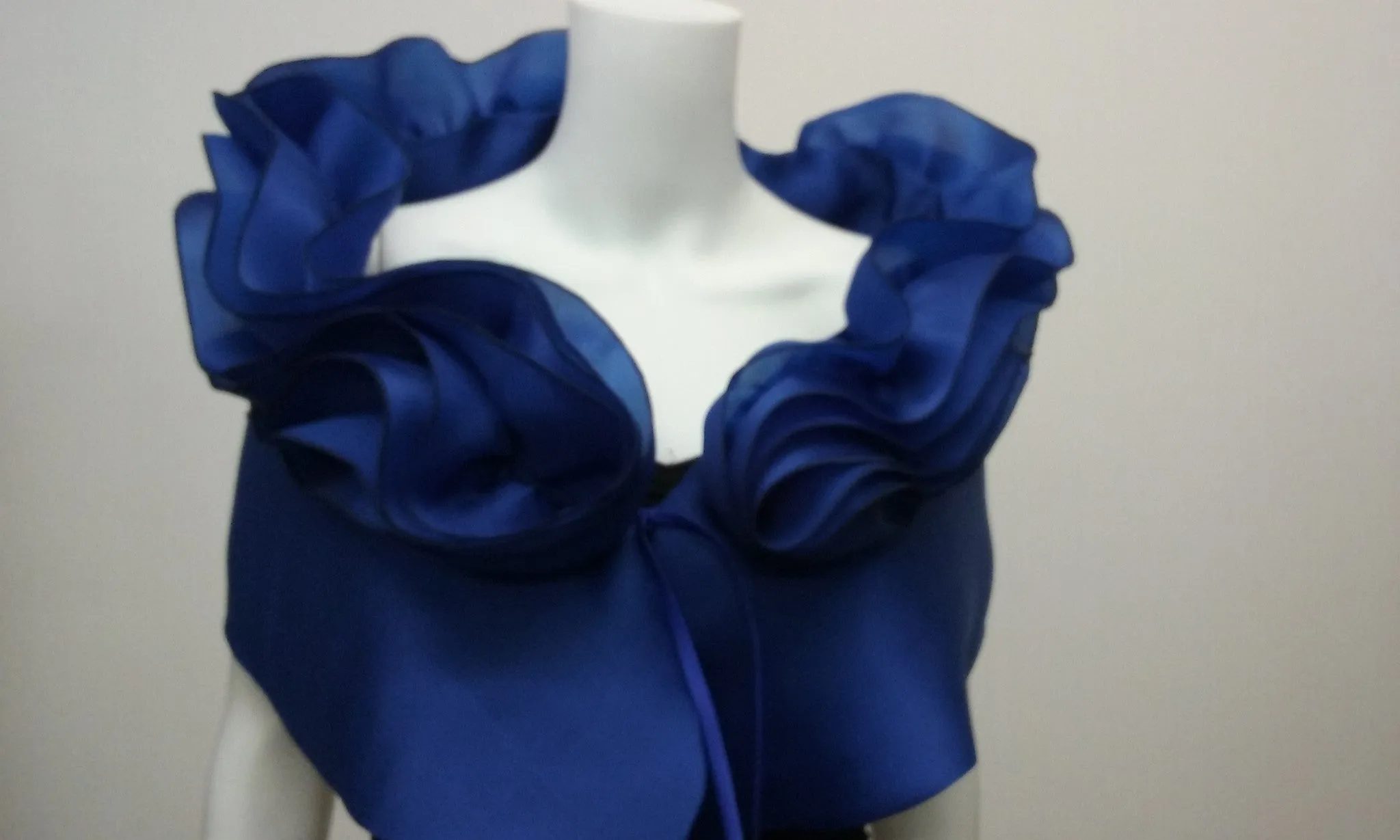 Wrap with Two Tiered Collar