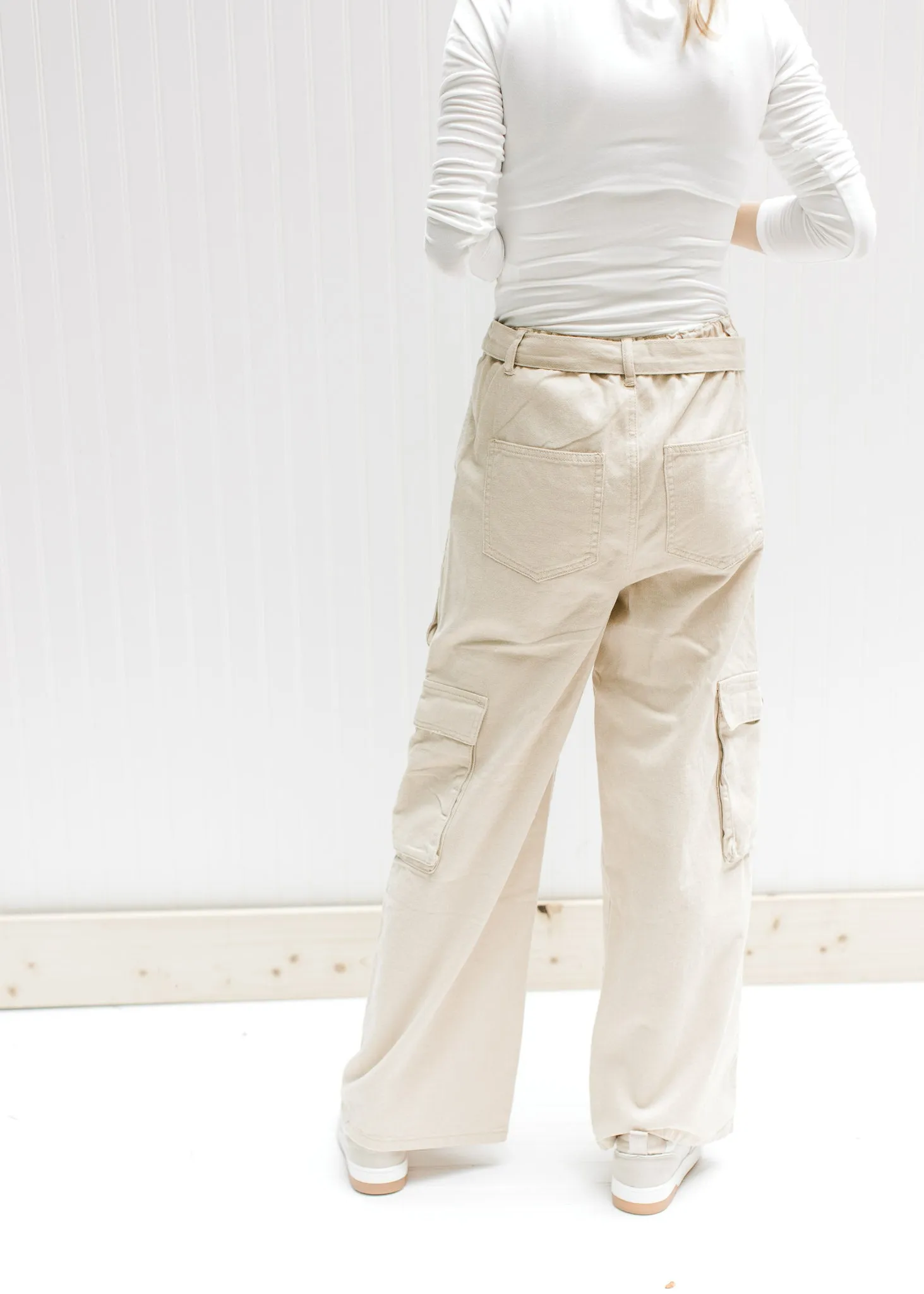 X Champagne Cargo Pants