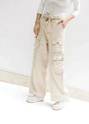 X Champagne Cargo Pants