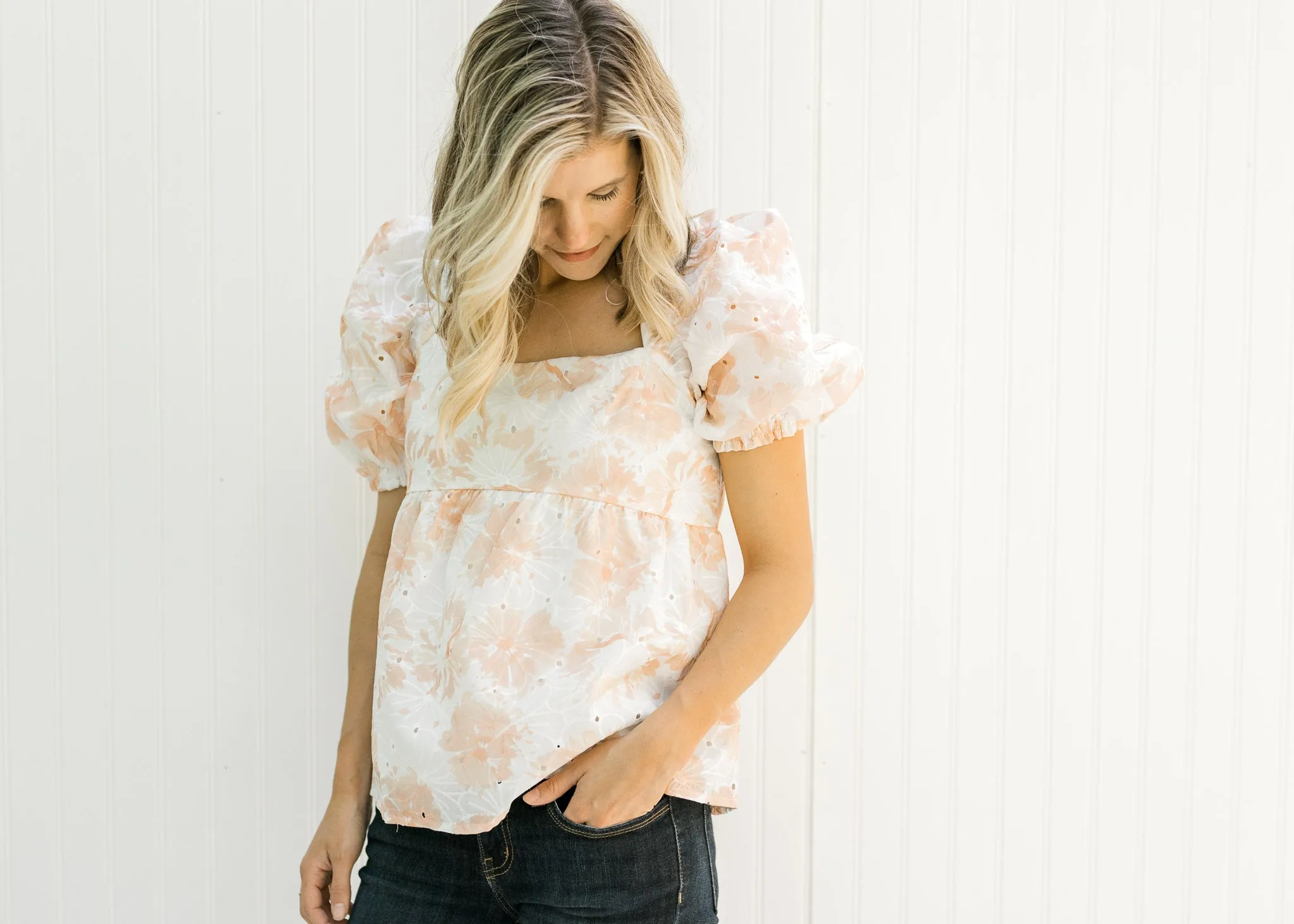 X Sunsets Floral Top