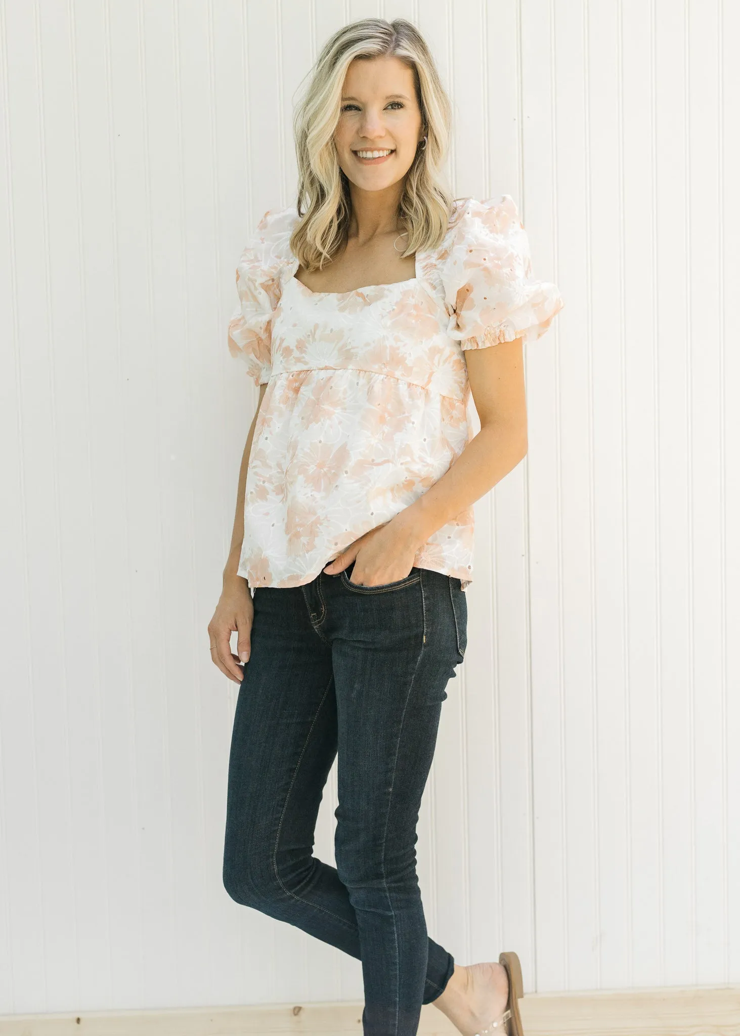 X Sunsets Floral Top