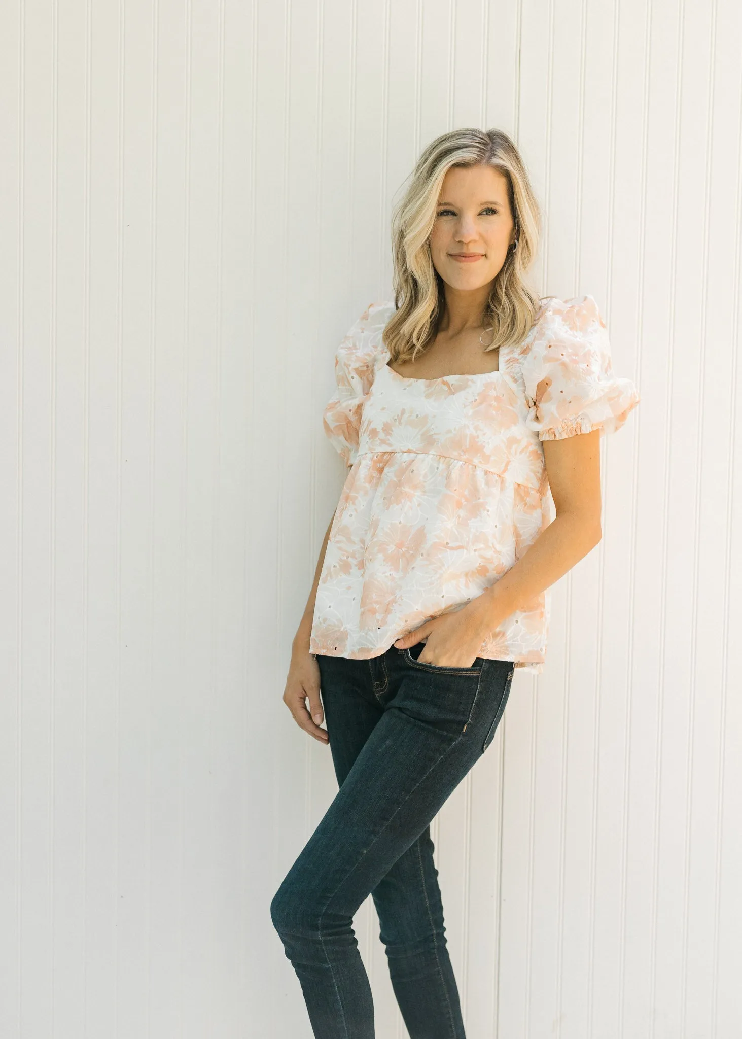 X Sunsets Floral Top