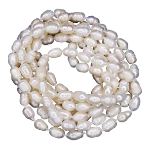 Your pearls, your highness: LONG strand, wrap 3x