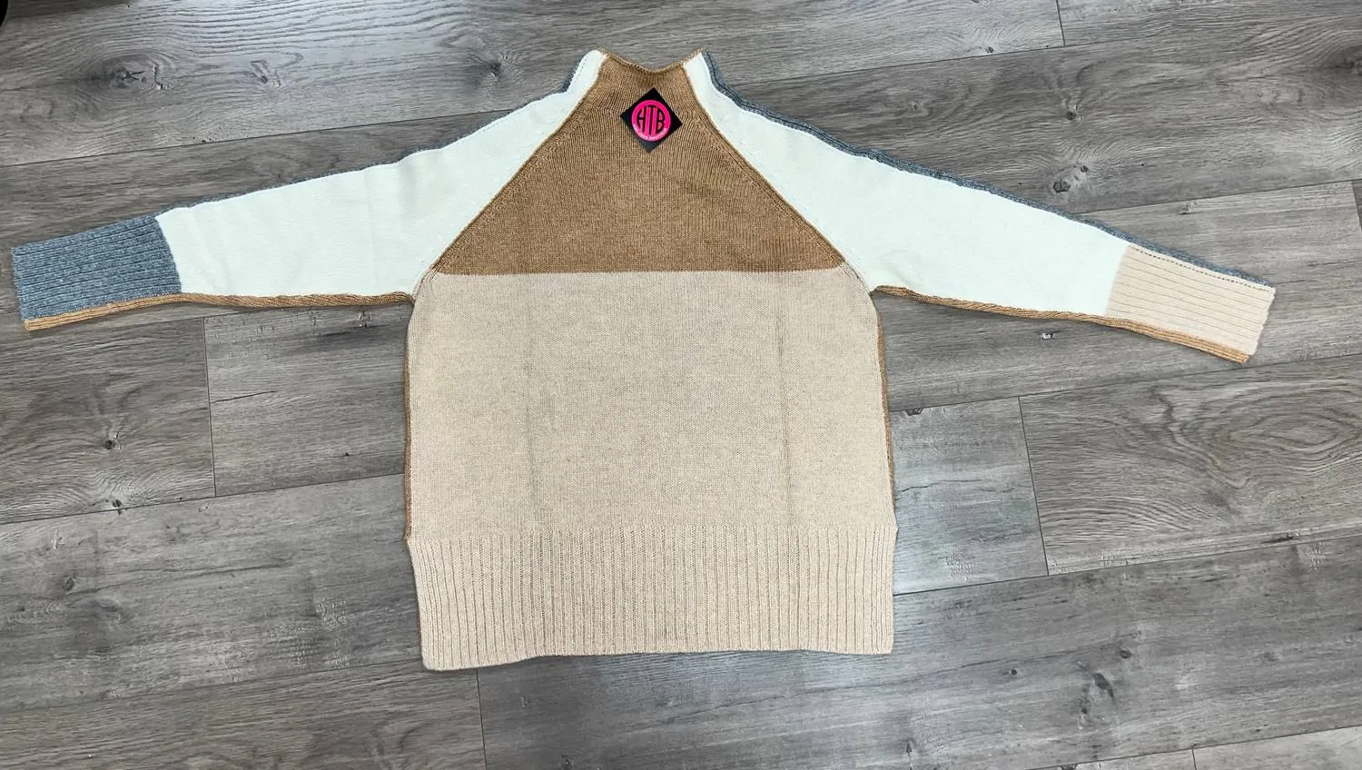 Zaket & Plover - Women's Intarsia Funnel Sweater