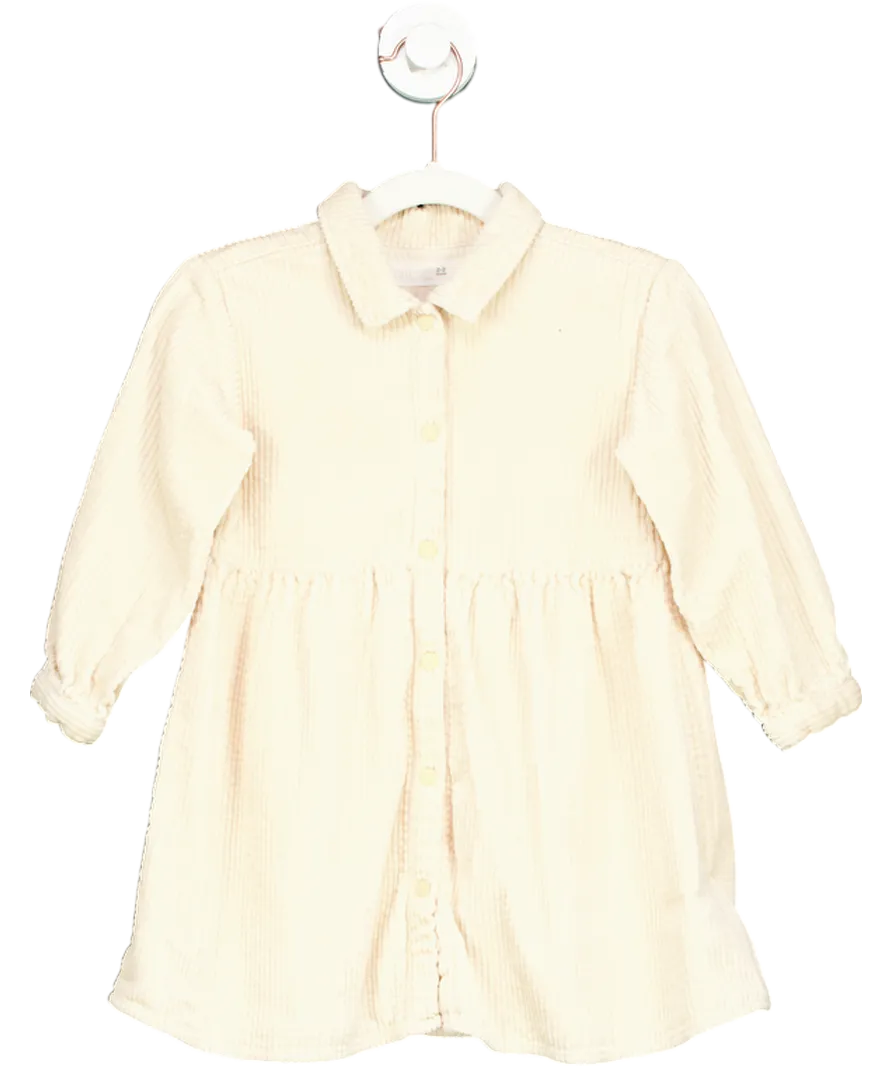 ZARA Beige Corduroy Shirt Dress 2 Years