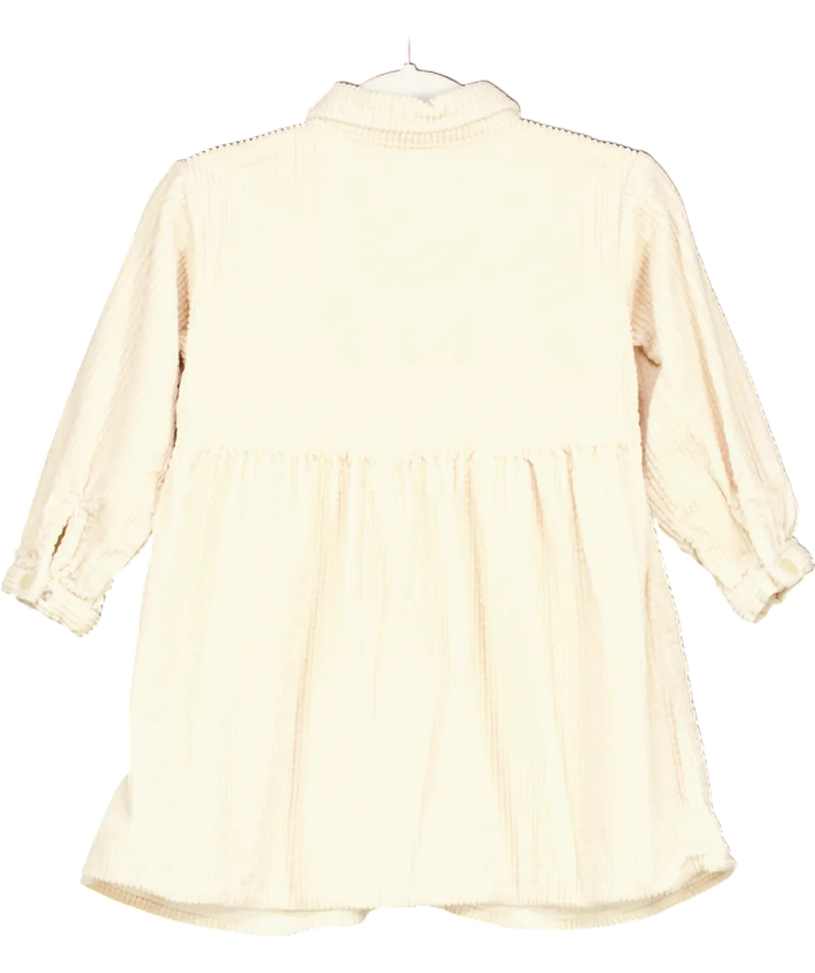 ZARA Beige Corduroy Shirt Dress 2 Years