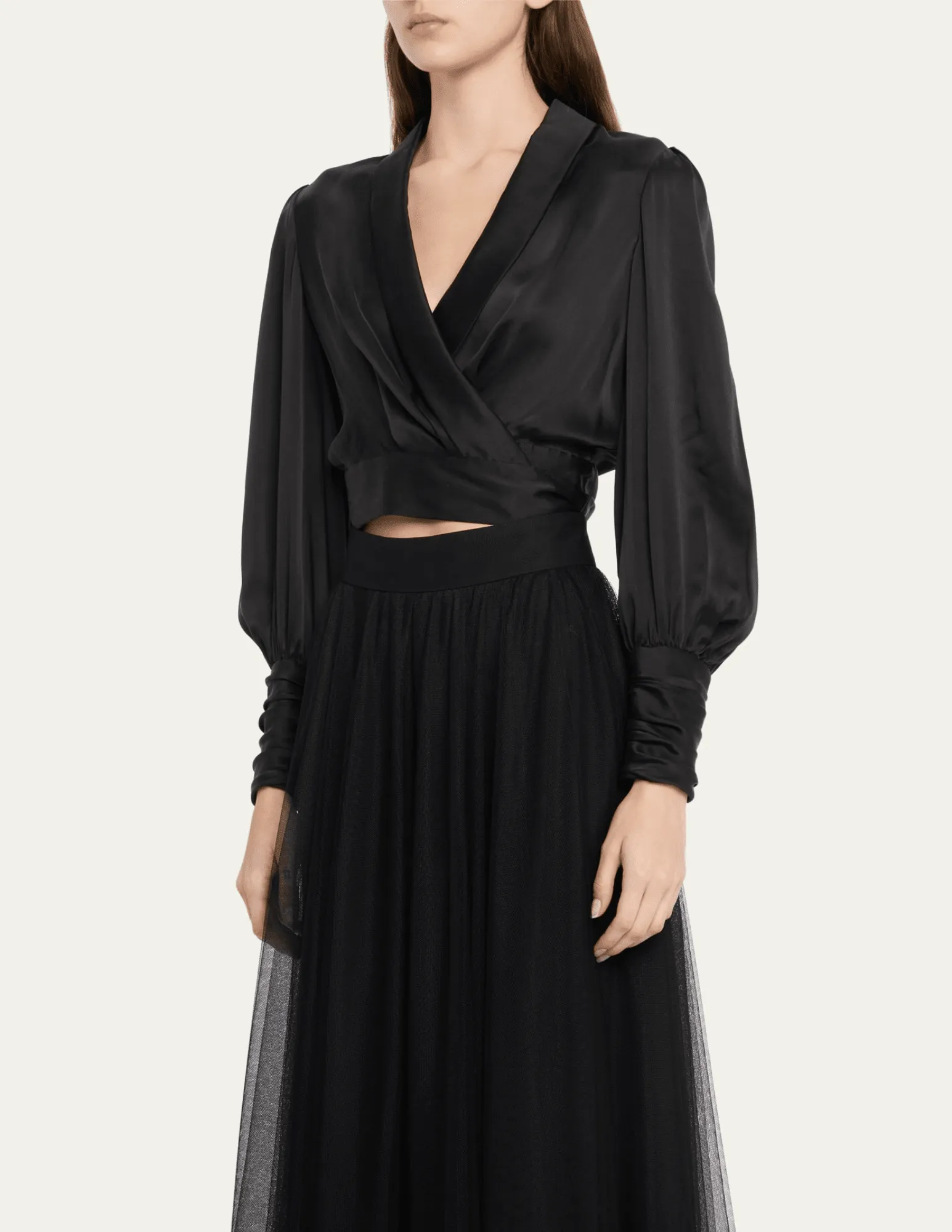 Zimmermann Silk Wrap Top